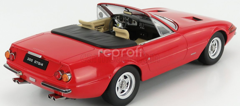 Kk-scale Ferrari 365 Gtb Daytona Spider Open 2-series 1971 1:18 Red
