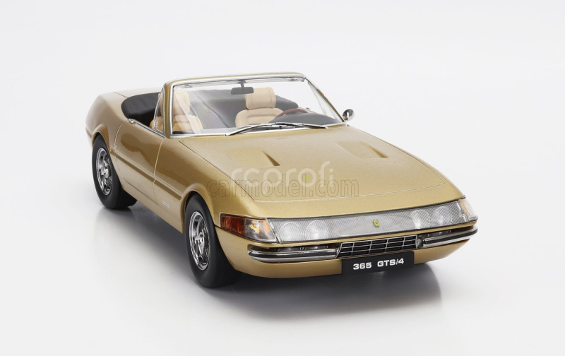 Kk-scale Ferrari 365 Gts Daytona Spider Open 1969 1:18 Gold Met