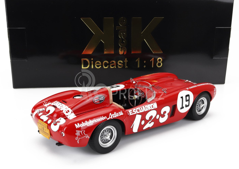 Kk-scale Ferrari 375 Plus 5.0l V12 Spider Escuadron 1.2.3 N 19 1:18, červená
