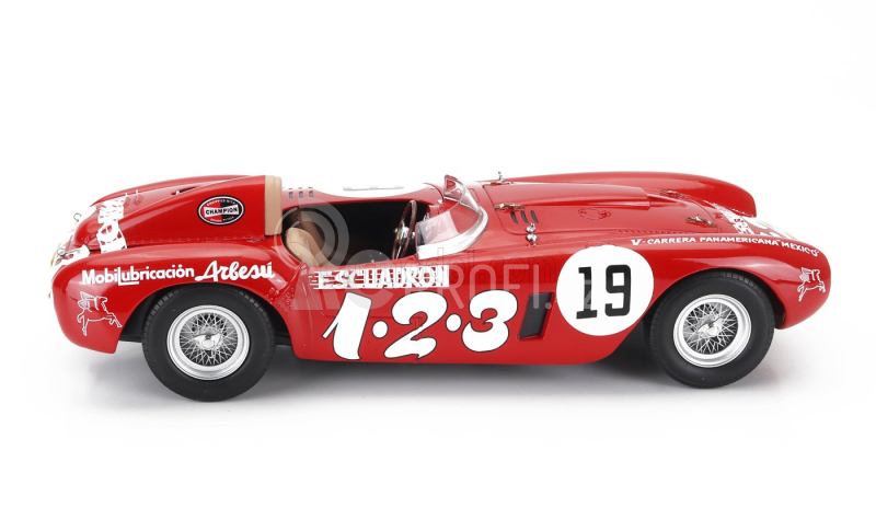 Kk-scale Ferrari 375 Plus 5.0l V12 Spider Escuadron 1.2.3 N 19 1:18, červená