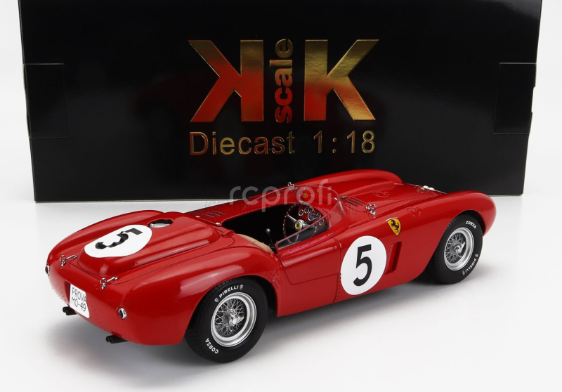 Kk-scale Ferrari 375 Plus 5.0l V12 Spider Team Scuderia Ferrari N 5 24h Le Mans 1954 Louis Rosier - Robert Manzon 1:18 Red