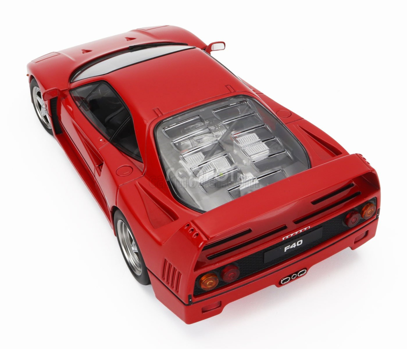 Kk-scale Ferrari F40 1987 - Black Interior 1:18 Rosso Ferrari Červená