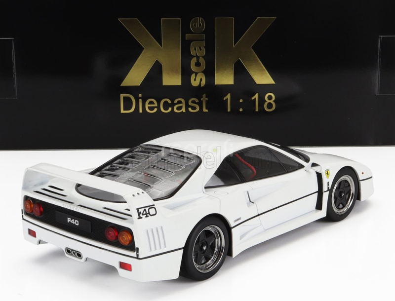 Kk-scale Ferrari F40 1987 - Personal Car Sultan Of Brunei 1:18 Bílá