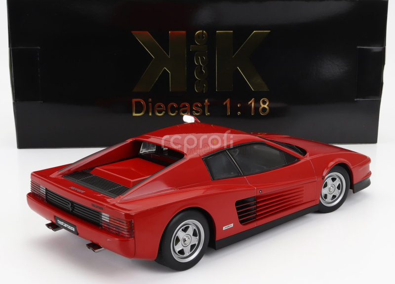Kk-scale Ferrari Testarossa Mki 1984 Monodado Monospecchio 1:18 Red