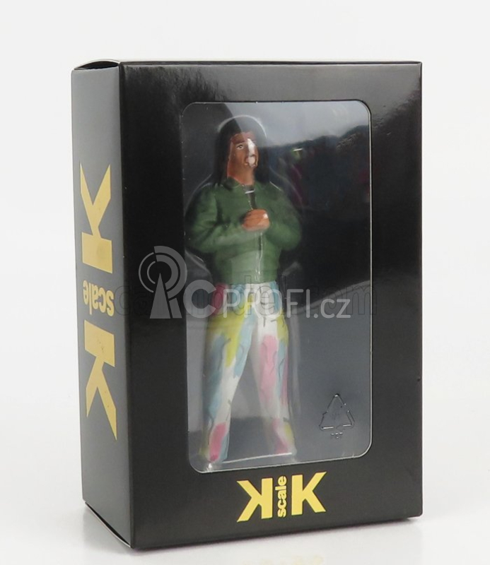 Kk-scale Figures Kalle Standing For Mercedes S-class 500 Sec (c126) Coupe 1987 1:18 Zelená Bílá