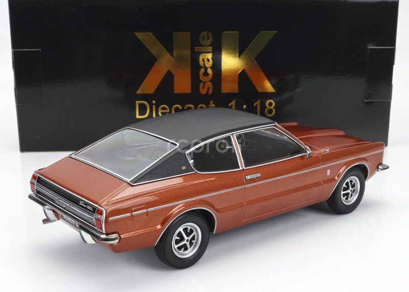 Kk-scale Ford england Taunus Glx Coupe 1971 1:18 Měděná Černá