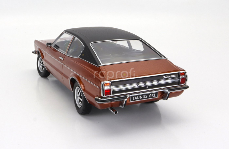 Kk-scale Ford england Taunus Glx Coupe 1971 1:18 Měděná Černá
