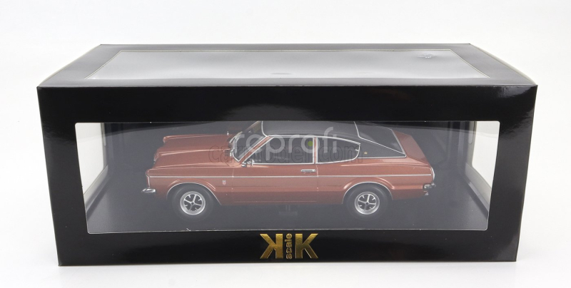 Kk-scale Ford england Taunus Glx Coupe 1971 1:18 Měděná Černá