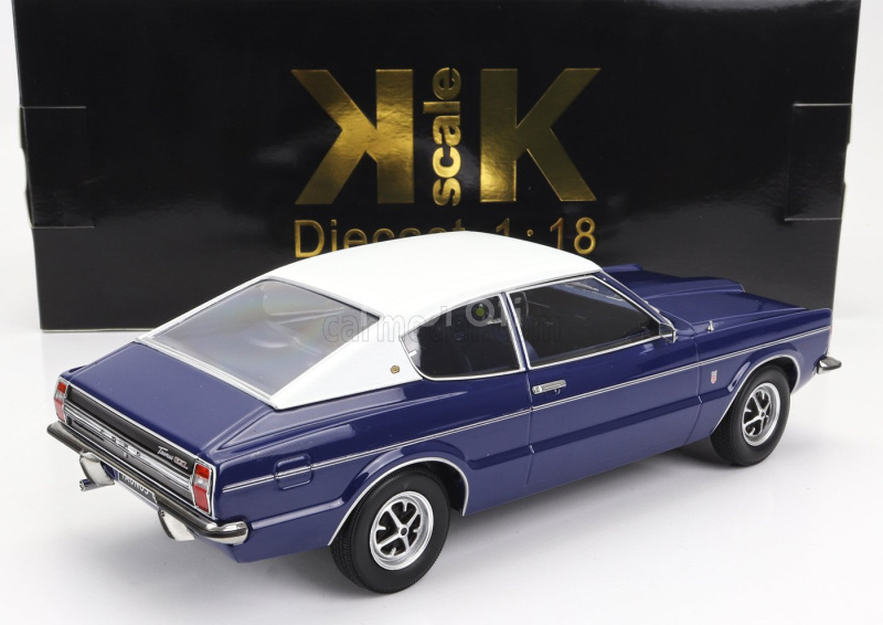 Kk-scale Ford england Taunus Glx Coupe 1971 1:18 Modrá Bílá