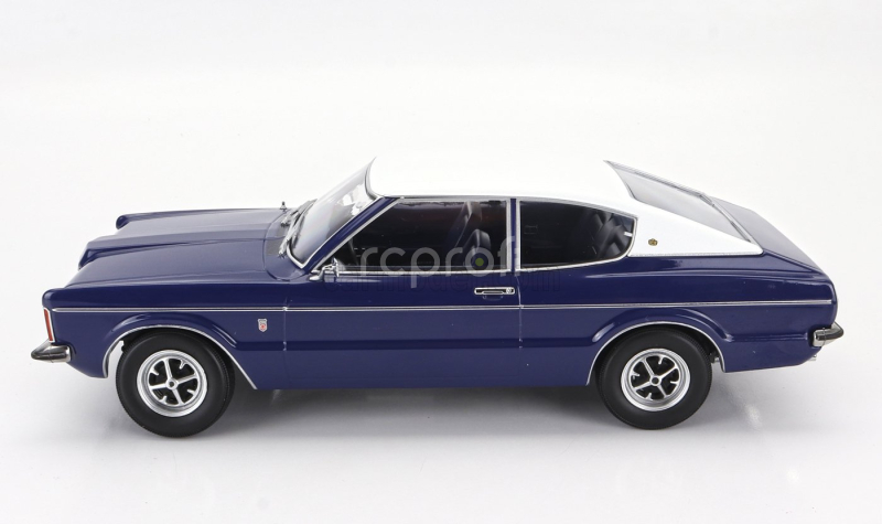 Kk-scale Ford england Taunus Glx Coupe 1971 1:18 Modrá Bílá