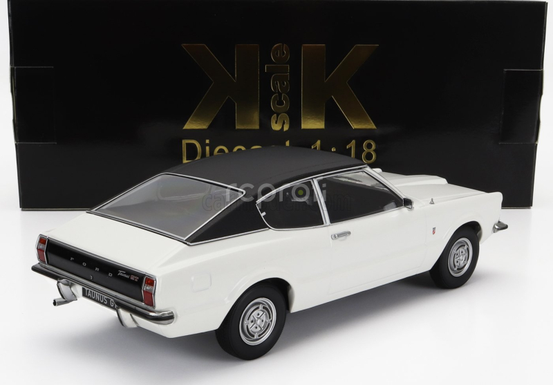 Kk-scale Ford england Taunus Gt Coupe 1971 1:18 Bílá Černá