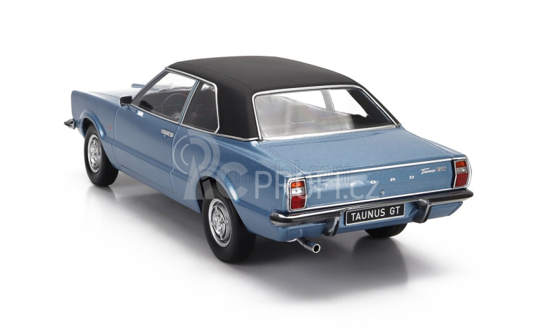Kk-scale Ford england Taunus Gt With Vinyl Roof 1971 1:18 Modrá Matná Černá