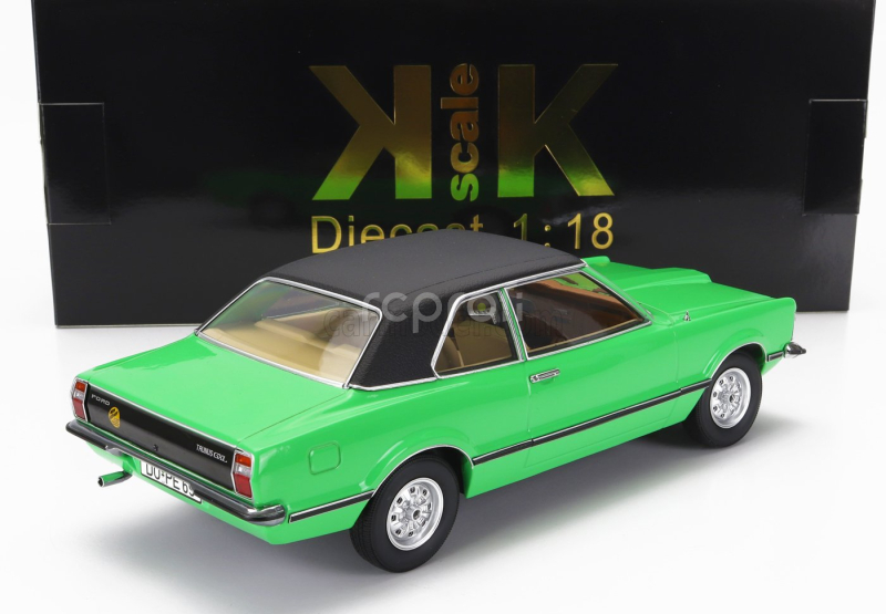 Kk-scale Ford england Taunus Gxl 1971 1:18 Světle Zelená Matná Černá