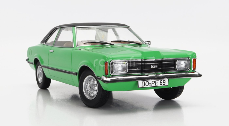 Kk-scale Ford england Taunus Gxl 1971 1:18 Světle Zelená Matná Černá