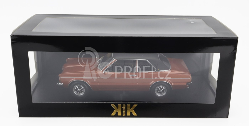Kk-scale Ford england Taunus Gxl With Vinyl Roof 1971 1:18 Měděná Matná Černá