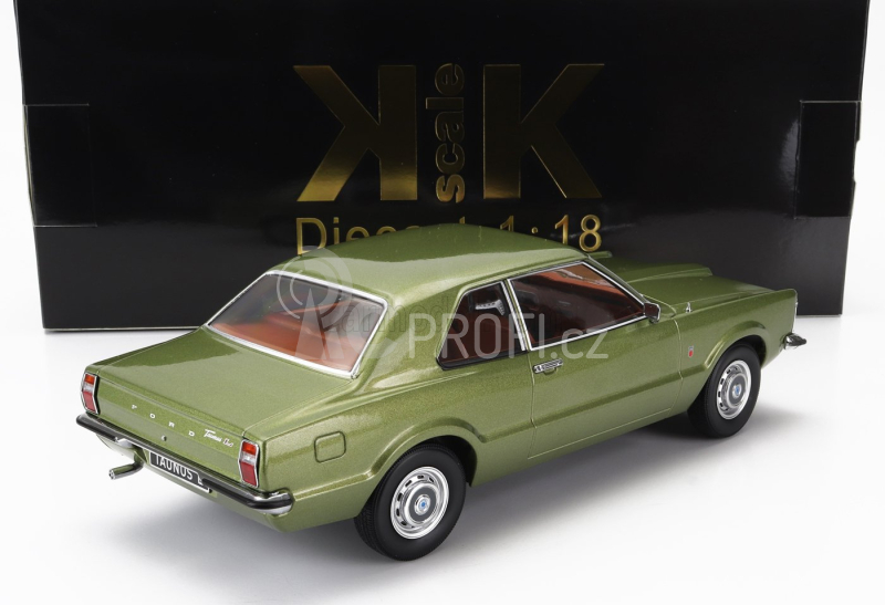 Kk-scale Ford england Taunus L Coupe 1971 1:18 Světle Zelená Met