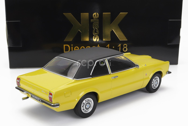 Kk-scale Ford england Taunus L Coupe 1971 1:18 Žlutá Matná Černá