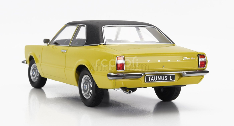 Kk-scale Ford england Taunus L Coupe 1971 1:18 Žlutá Matná Černá