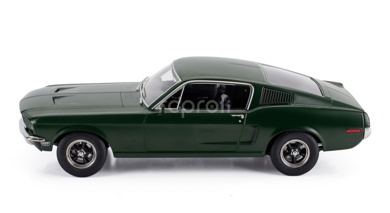 Kk-scale Ford usa Mustang Fastback - Bullit Movie Edition 1968 1:18 Plochá Zelená