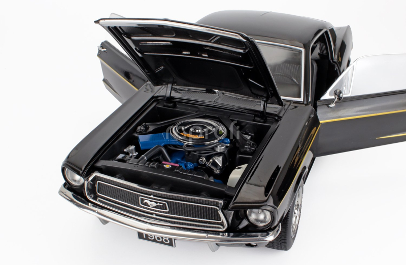 Kk-scale Ford usa Mustang Gt Fastback Coupe 1968 1:12 Black