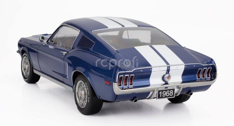 Kk-scale Ford usa Mustang Gt Fastback Coupe 1968 1:12 Modrá Bílá
