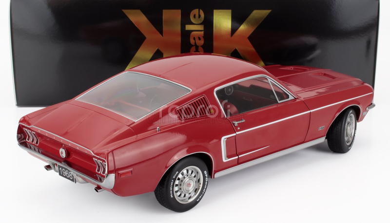 Kk-scale Ford usa Mustang Gt Fastback Coupe 1968 1:12 Red