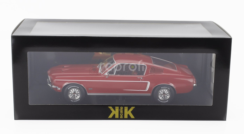 Kk-scale Ford usa Mustang Gt Fastback Coupe 1968 1:18 Red