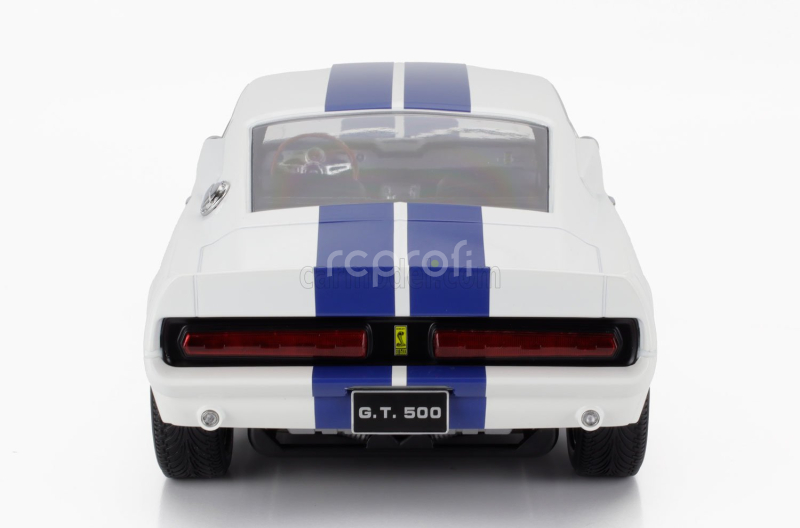 Kk-scale Ford usa Mustang Shelby Gt500 Eleanor Coupe 1967 1:12 Bílá Modrá