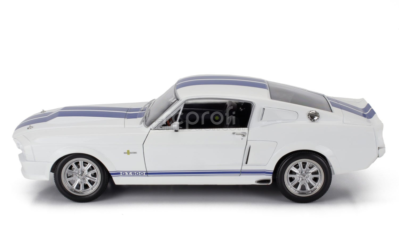 Kk-scale Ford usa Mustang Shelby Gt500 Eleanor Coupe 1967 1:12 Bílá Modrá