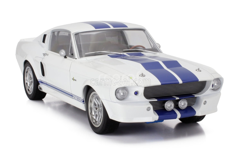 Kk-scale Ford usa Mustang Shelby Gt500 Eleanor Coupe 1967 1:12 Bílá Modrá