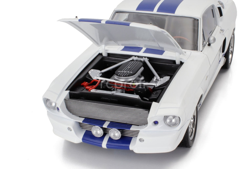 Kk-scale Ford usa Mustang Shelby Gt500 Eleanor Coupe 1967 1:12 Bílá Modrá