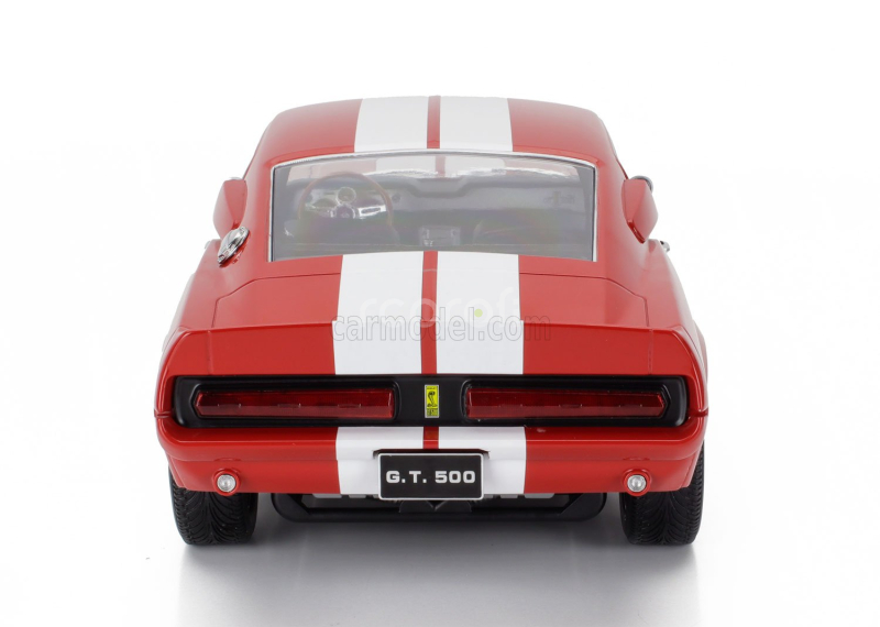 Kk-scale Ford usa Mustang Shelby Gt500 Eleanor Coupe 1967 1:12 Červená Bílá