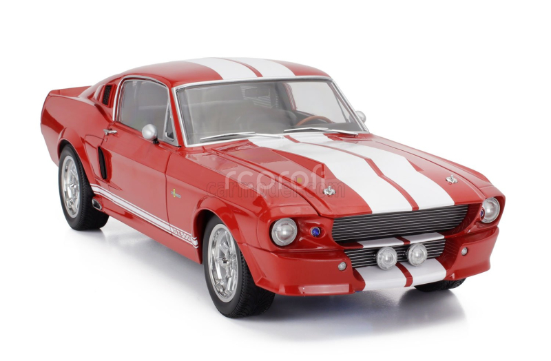Kk-scale Ford usa Mustang Shelby Gt500 Eleanor Coupe 1967 1:12 Červená Bílá
