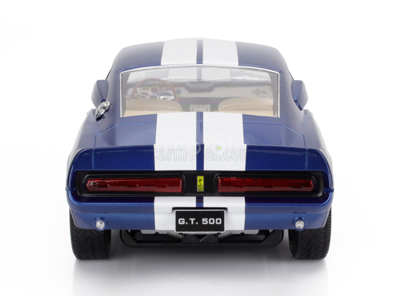 Kk-scale Ford usa Mustang Shelby Gt500 Eleanor Coupe 1967 1:12 Modrá Bílá