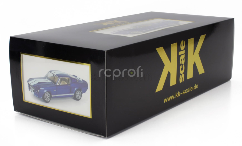 Kk-scale Ford usa Mustang Shelby Gt500 Eleanor Coupe 1967 1:12 Modrá Bílá