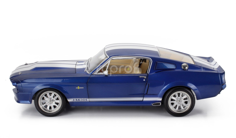 Kk-scale Ford usa Mustang Shelby Gt500 Eleanor Coupe 1967 1:12 Modrá Bílá