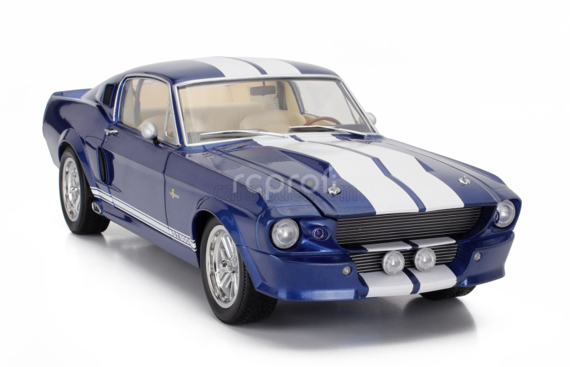 Kk-scale Ford usa Mustang Shelby Gt500 Eleanor Coupe 1967 1:12 Modrá Bílá