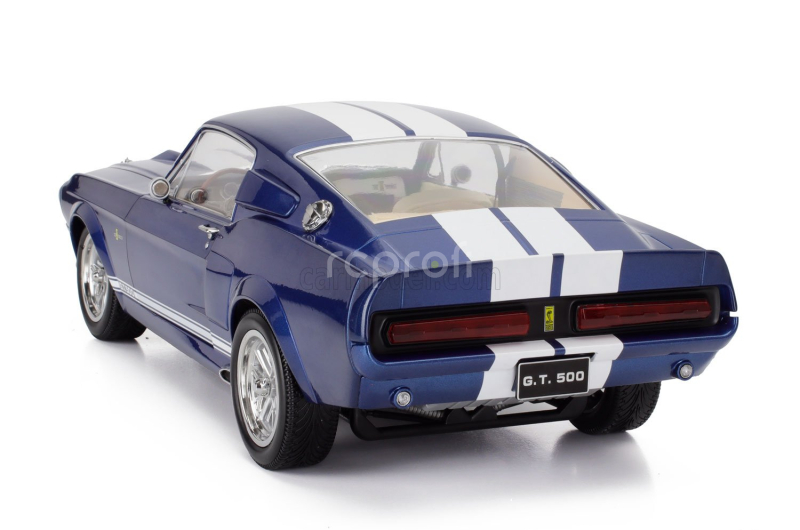 Kk-scale Ford usa Mustang Shelby Gt500 Eleanor Coupe 1967 1:12 Modrá Bílá