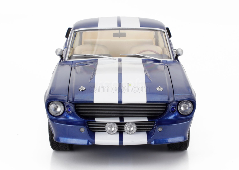 Kk-scale Ford usa Mustang Shelby Gt500 Eleanor Coupe 1967 1:12 Modrá Bílá