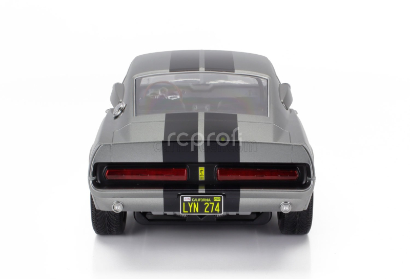 Kk-scale Ford usa Mustang Shelby Gt500 Eleanor Coupe 1967 1:12 Šedá Černá