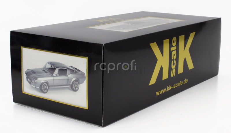 Kk-scale Ford usa Mustang Shelby Gt500 Eleanor Coupe 1967 1:12 Šedá Černá
