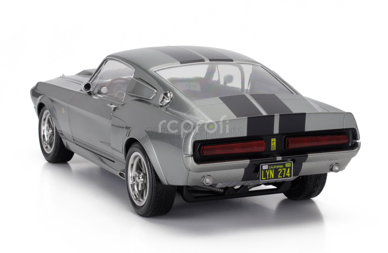 Kk-scale Ford usa Mustang Shelby Gt500 Eleanor Coupe 1967 1:12 Šedá Černá