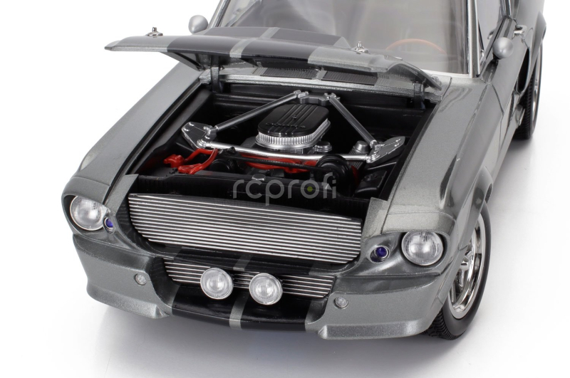 Kk-scale Ford usa Mustang Shelby Gt500 Eleanor Coupe 1967 1:12 Šedá Černá