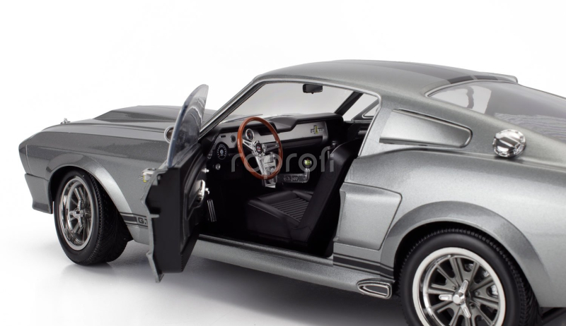 Kk-scale Ford usa Mustang Shelby Gt500 Eleanor Coupe 1967 1:12 Šedá Černá