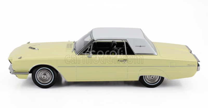 Kk-scale Ford usa Thunderbird Cabriolet Hard-top Closed 1966 1:18 Žlutá Bílá