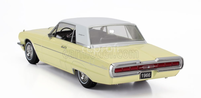 Kk-scale Ford usa Thunderbird Cabriolet Hard-top Closed 1966 1:18 Žlutá Bílá