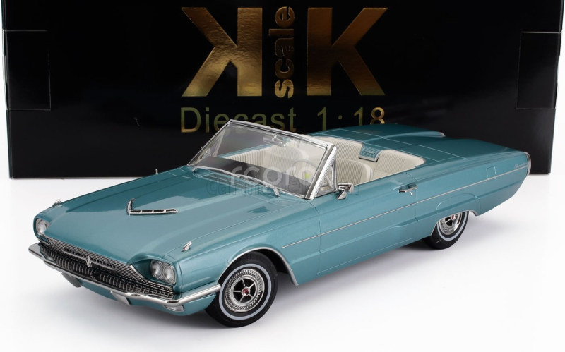 Kk-scale Ford usa Thunderbird Cabriolet Open 1966 1:18 Světle Modrá