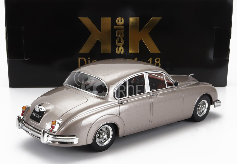 Kk-scale Jaguar Mkii 3.8 Lhd 1959 1:18 Pearl Silver