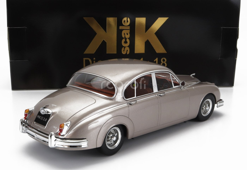 Kk-scale Jaguar Mkii 3.8 Rhd 1959 1:18 Pearl Silver