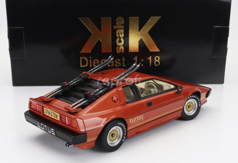 Kk-scale Lotus Esprit Turbo 1981 With Ski - Con Sci 1:18 Copper Met